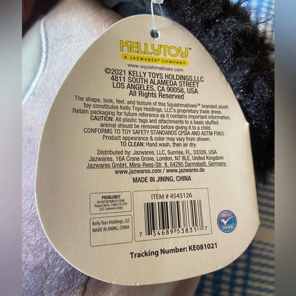 8” Squishmallows Zerdan the Marble Dog - Picture 5 of 6